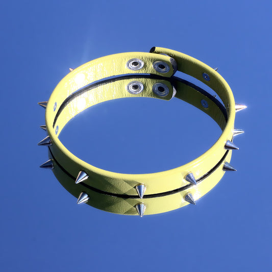 Lime Spike Choker Kolye