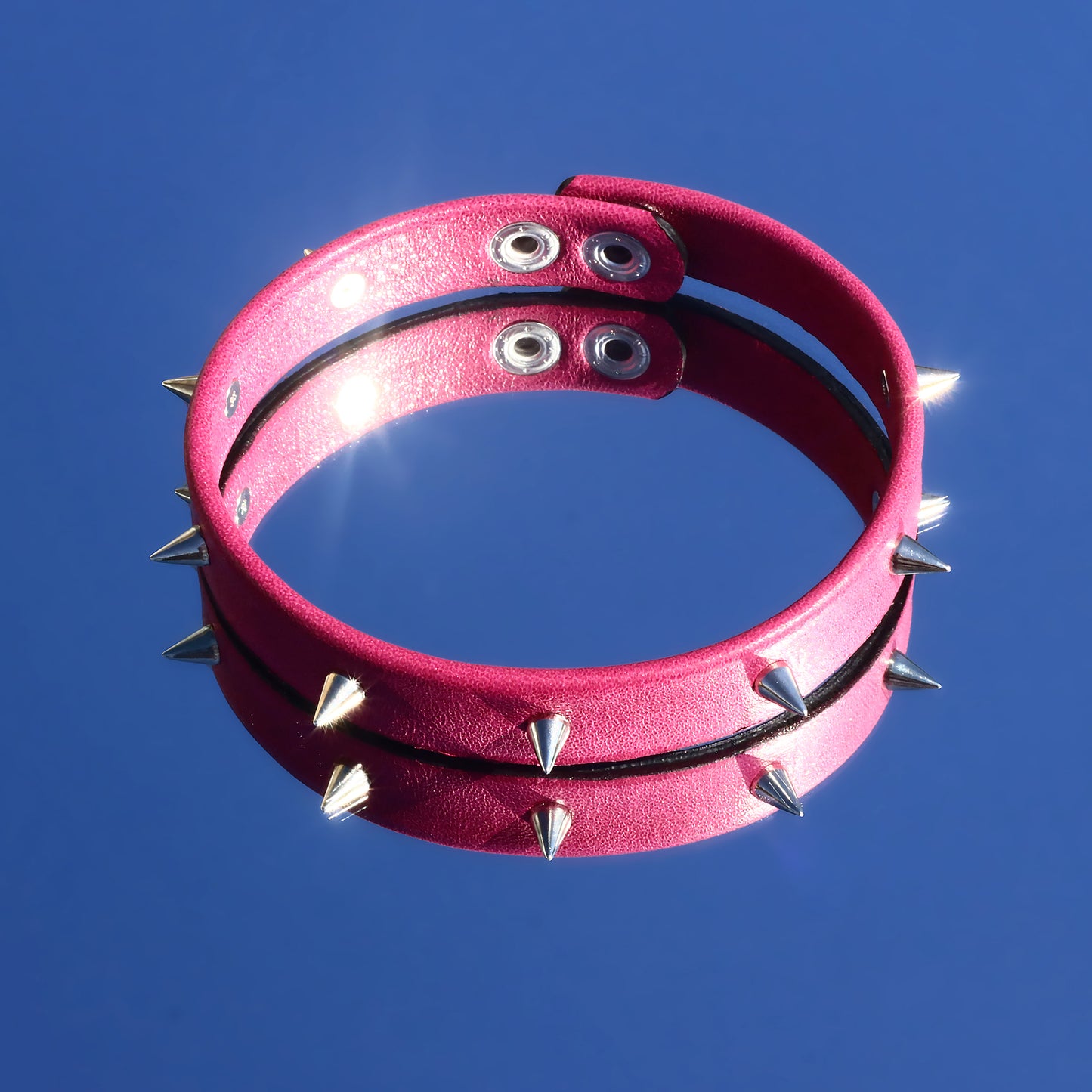 Pink Spike Choker Kolye